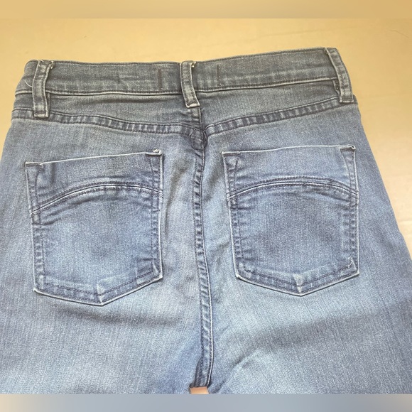 FREE PEOPLE HI-RISE SKINNY BLUE JEANS DENIM SIZE 26 MADE IN USA. - Picture 5 of 7